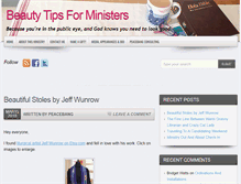 Tablet Screenshot of beautytipsforministers.com